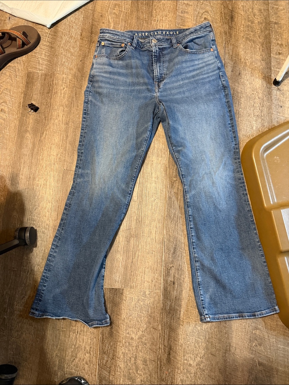 American Eagle Outfitters Medium Blue Flare Jeans